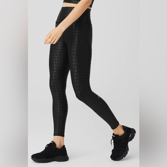 NWT Gottex Air Lift High Waist Houndstooth Leggings - Picture 6 of 7